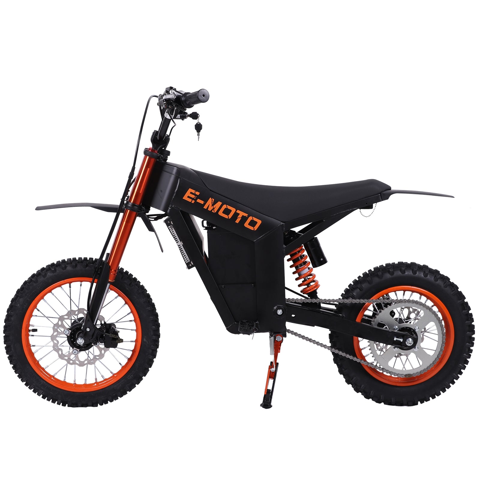 E-MOTO 14" Offroad Escooter & Emotocycyle, 7500W(Peak) 3000W (Rated) Motor, 50NM, 48V 30AH Battery