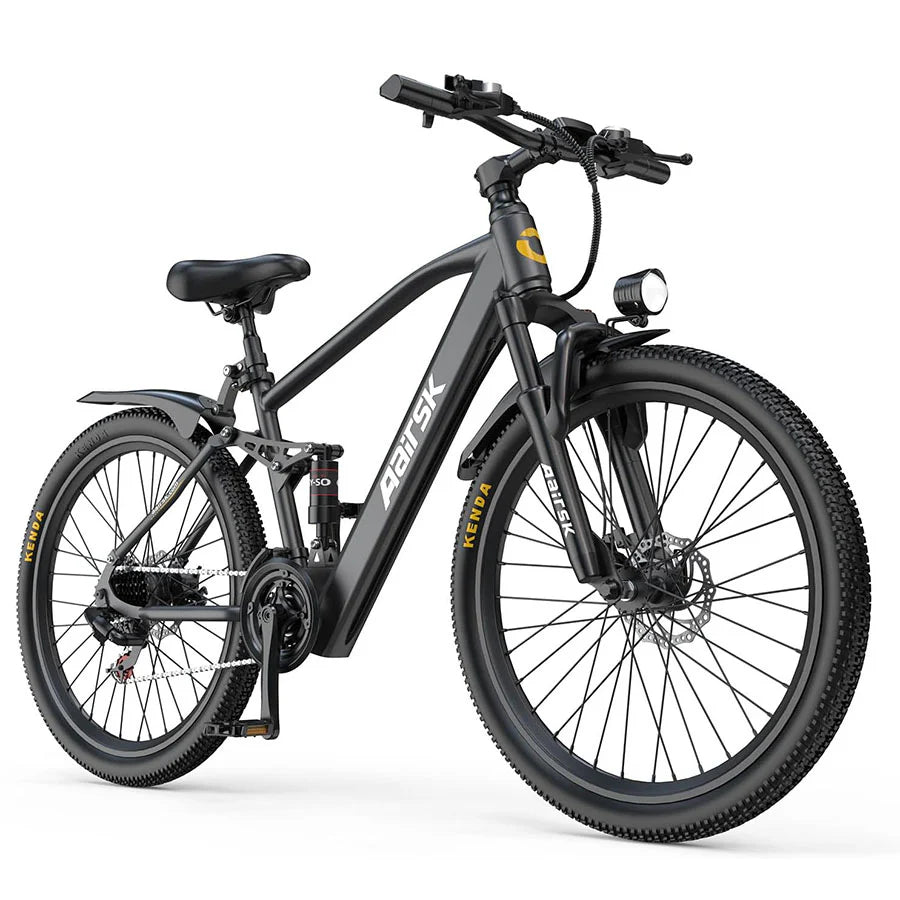 Aairsk GT900 26 inch Electric Bike, 430W(Peak) Motor, 36V 13AH Battery, Dual Suspension, Ideal for City and Trail Rides