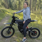 BIBUFF GT600 Electric Dirt Bike, 7500W Peak Power, 400N.m, 72V 30Ah Removable Battery, 19 Inch e-Moto