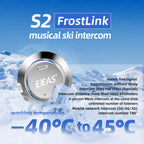 EJEAS S2 Waterproof Ski IntercomHeadset Wireless Mesh Group Walkie Talkie Microphone Backcountry Skiing
