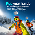 EJEAS S2 Waterproof Ski IntercomHeadset Wireless Mesh Group Walkie Talkie Microphone Backcountry Skiing