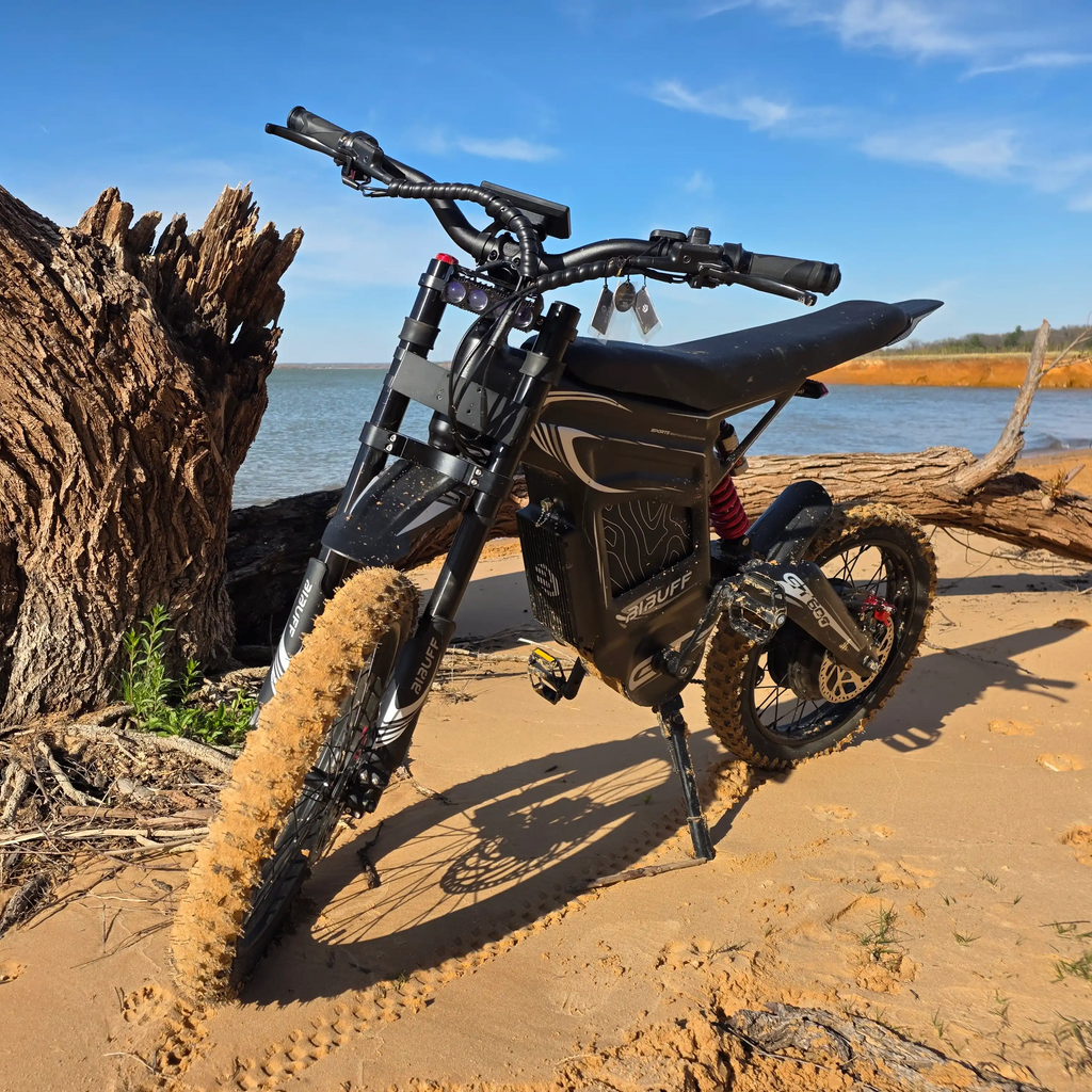 BIBUFF GT600 Electric Dirt Bike, 7500W Peak Power, 400N.m, 72V 30Ah Removable Battery, 19 Inch e-Moto