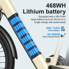 Aairsk SU7 Step-Thru 24" Electric City Bike for Adults, 430W(Peak) Motor, 36V 13Ah Battery, Shimano 7-Speed, LCD Display with Card Access, Rear Rack, Corlor Khaki