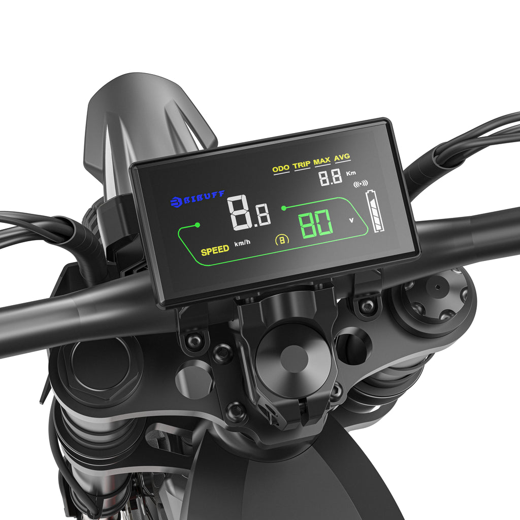 BIBUFF GT600 Electric Dirt Bike, 7500W Peak Power, 400N.m, 72V 30Ah Removable Battery, 19 Inch e-Moto