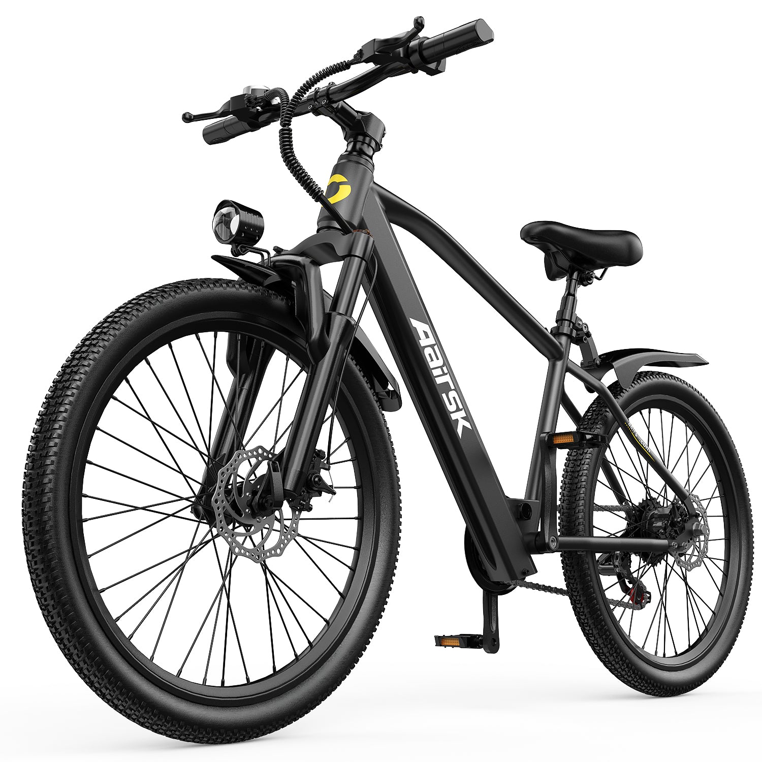 Aairsk GT300 24 inch Electric Bike, 430W(Peak) Motor, 36V 10AH Battery, Front Suspension, 7-Speed Shimano