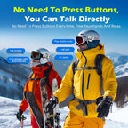 EJEAS S2 Waterproof Ski IntercomHeadset Wireless Mesh Group Walkie Talkie Microphone Backcountry Skiing