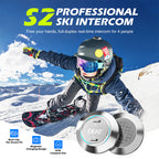 EJEAS S2 Waterproof Ski IntercomHeadset Wireless Mesh Group Walkie Talkie Microphone Backcountry Skiing
