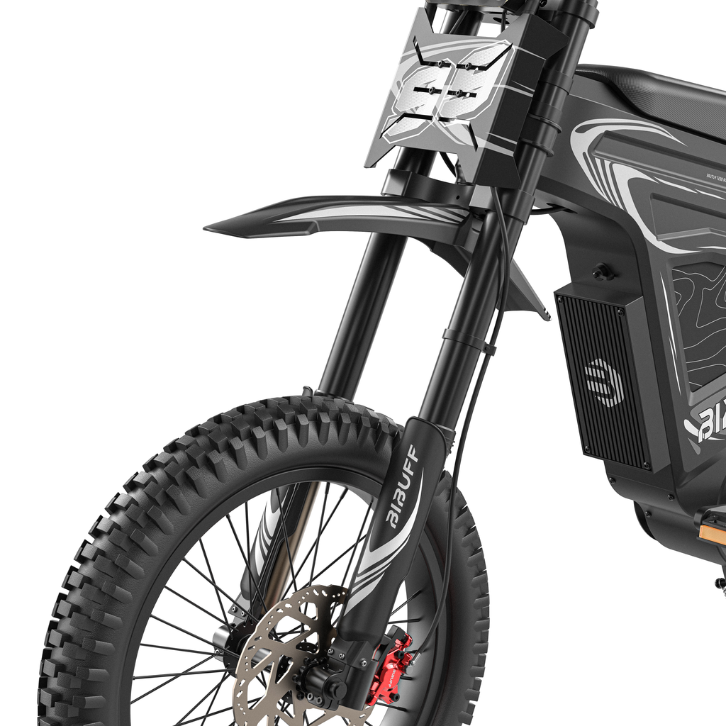 BIBUFF GT600 Electric Dirt Bike, 7500W Peak Power, 400N.m, 72V 30Ah Removable Battery, 19 Inch e-Moto