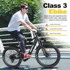 Aairsk F1 Electric Bike, 748W Motor, 36V 13AH Battery, Dual Suspension, 26" Tires – Ideal for City & Trail Rides