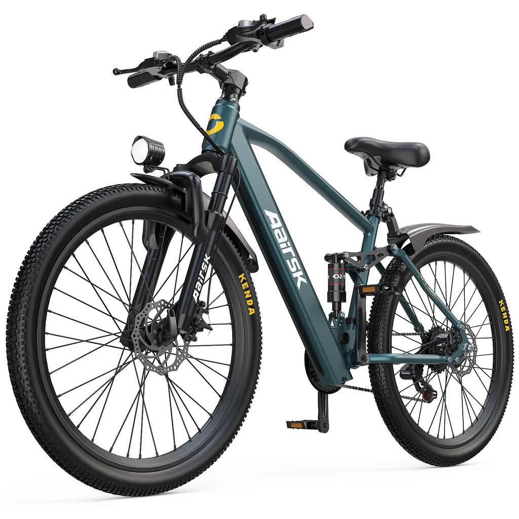 Aairsk GT900 26 inch Electric Bike, 430W(Peak) Motor, 36V 13AH Battery, Dual Suspension, Ideal for City and Trail Rides