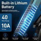 Aairsk GT300 26 inch Electric Bike, 430W(Peak) Motor, 36V 10AH Battery, Front Suspension, 7-Speed Shimano